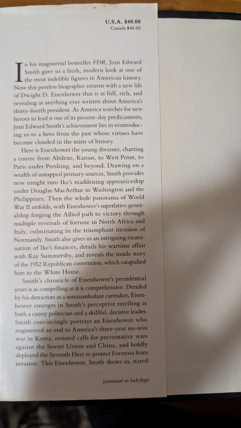Eisenhower in War and Peace by Jean Edward Smith Book - photo 2
