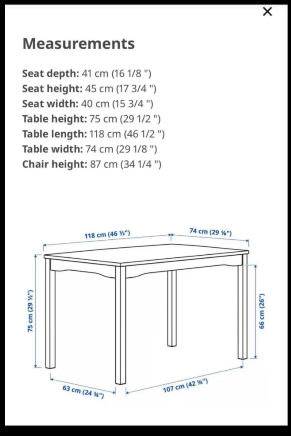 IKEA JOKKMOKK Dining Table - Pine - photo 4