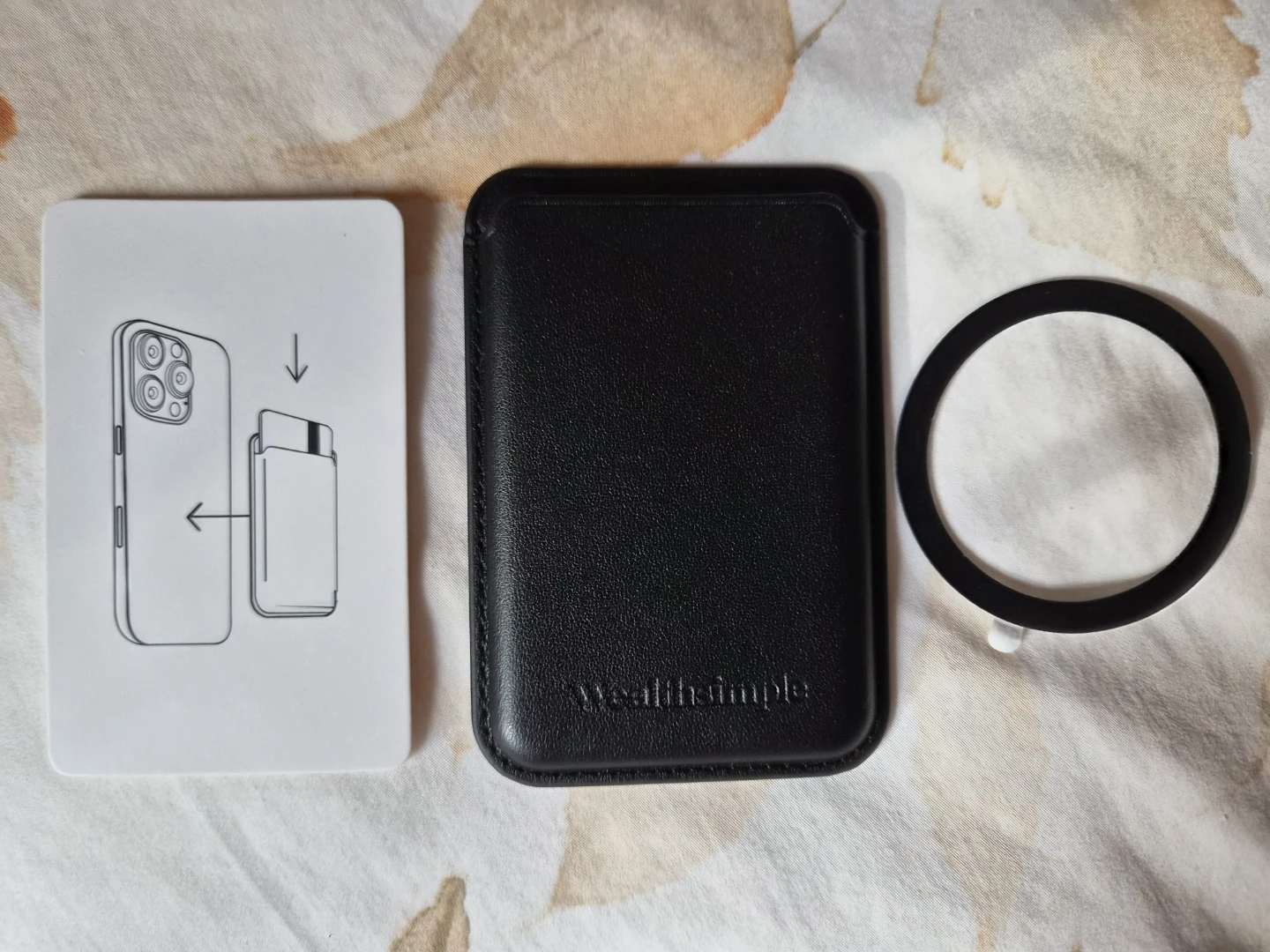 Black Magsafe Card Holder Wallet