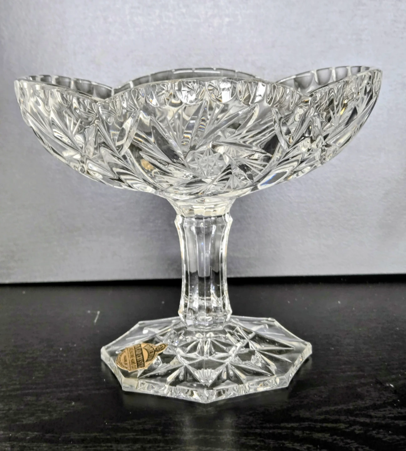 Vintage Bohemian Czech Crystal, 3 Piece Set - photo 5