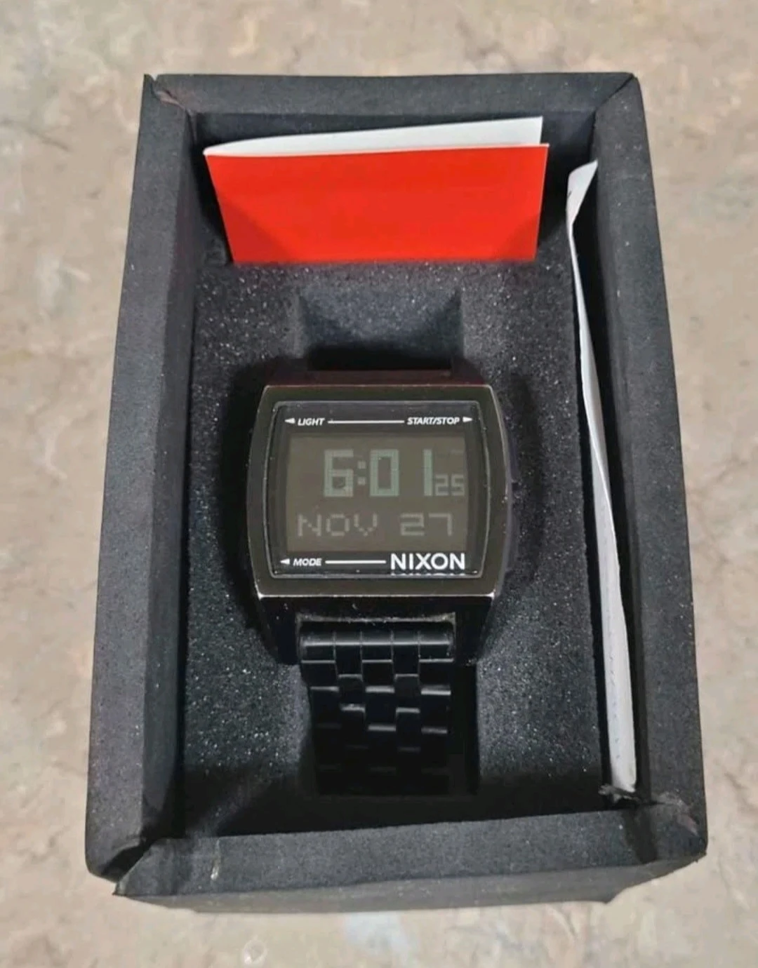 Nixon Home Base Black Stainless Steel Band Digital Watch w/ Box - photo 4