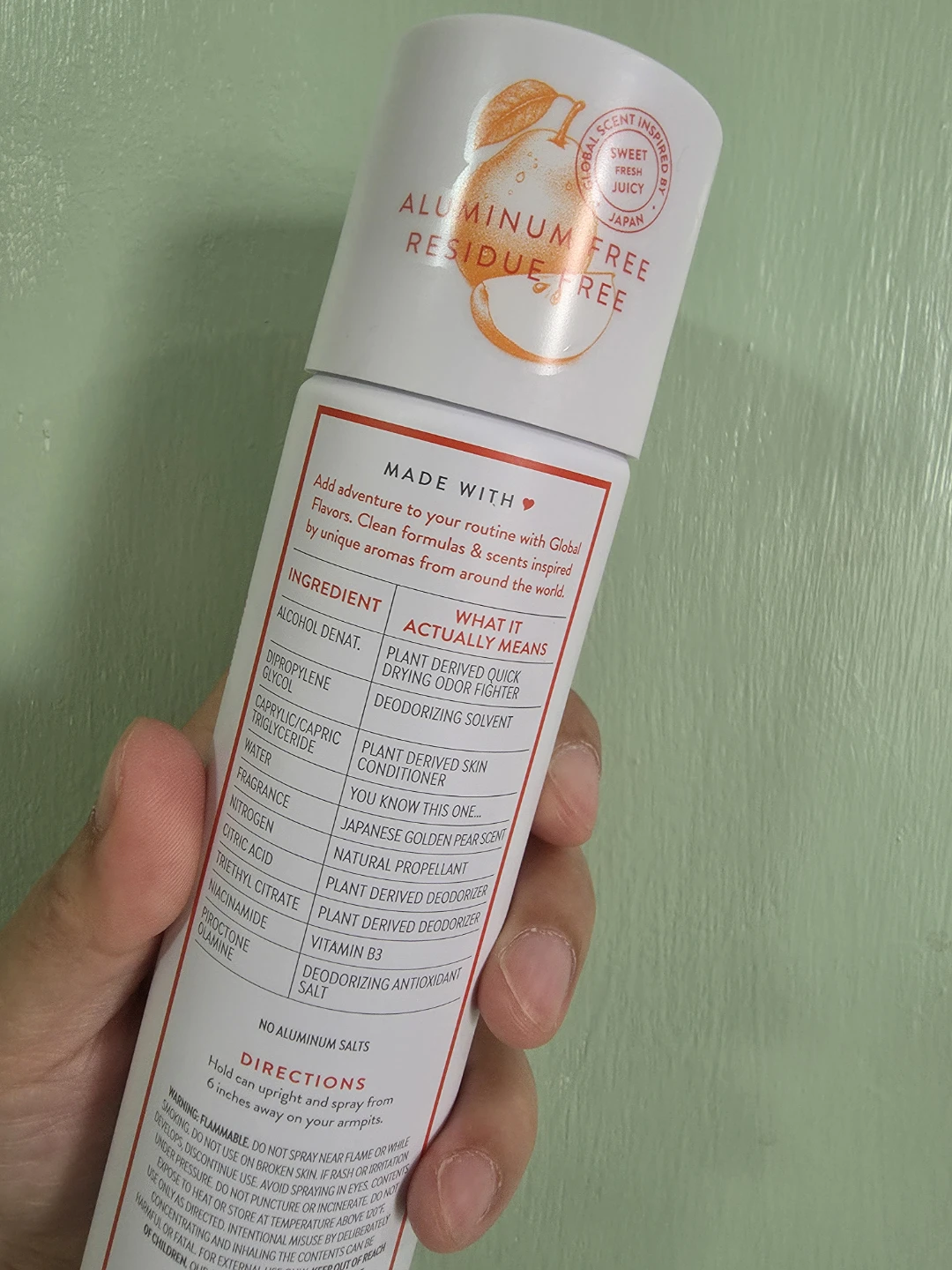 Native Japanese Golden Pear Invisible Spray Deodorant - photo 3
