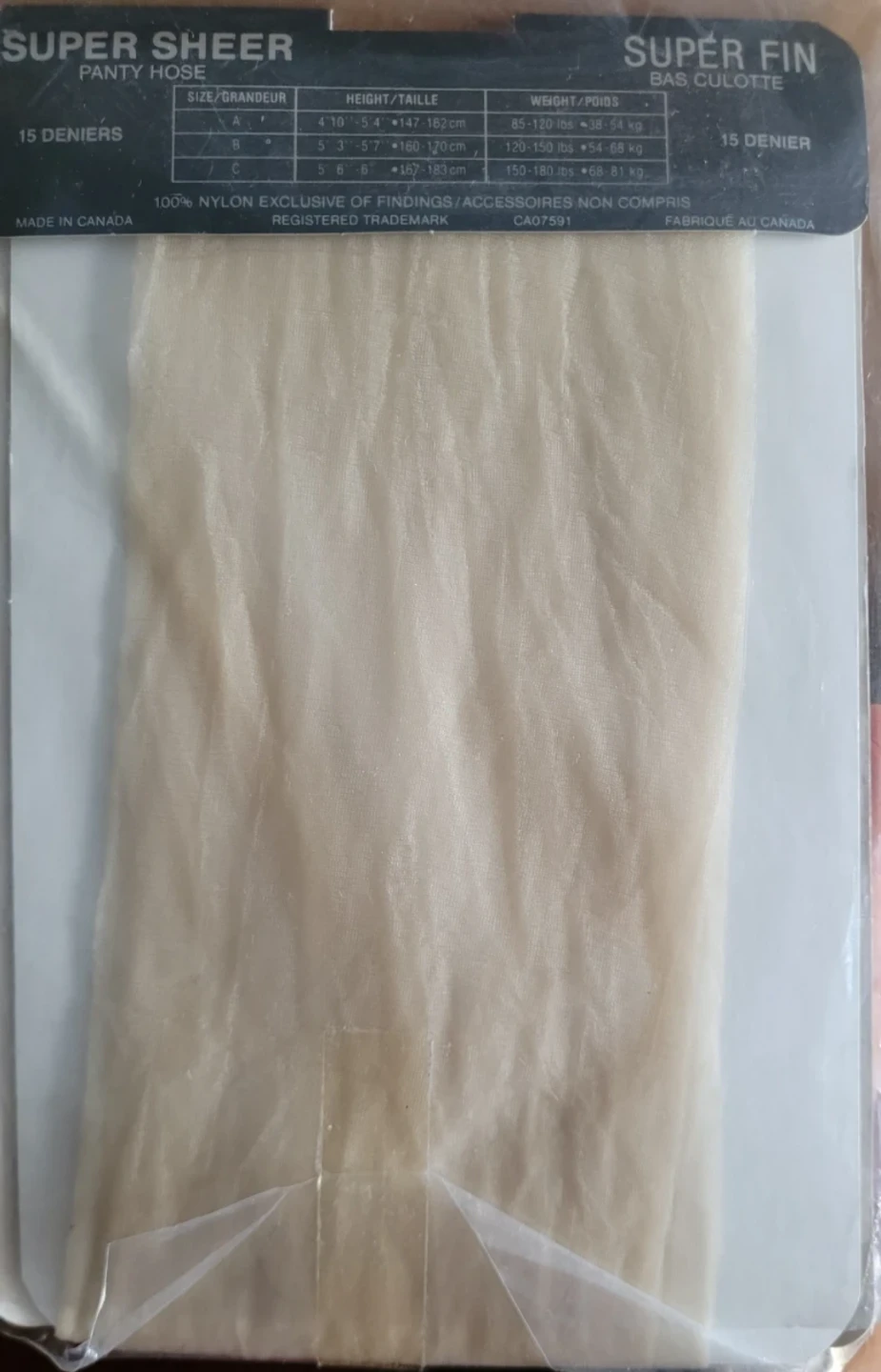 Sophisticated Miss Super Sheer Panty Hose - Size A - photo 2