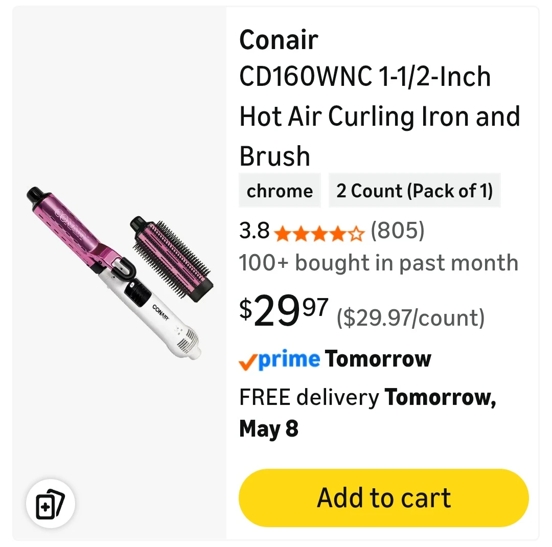 Conair 2-in-1 Hot Air Curling Combo - photo 3