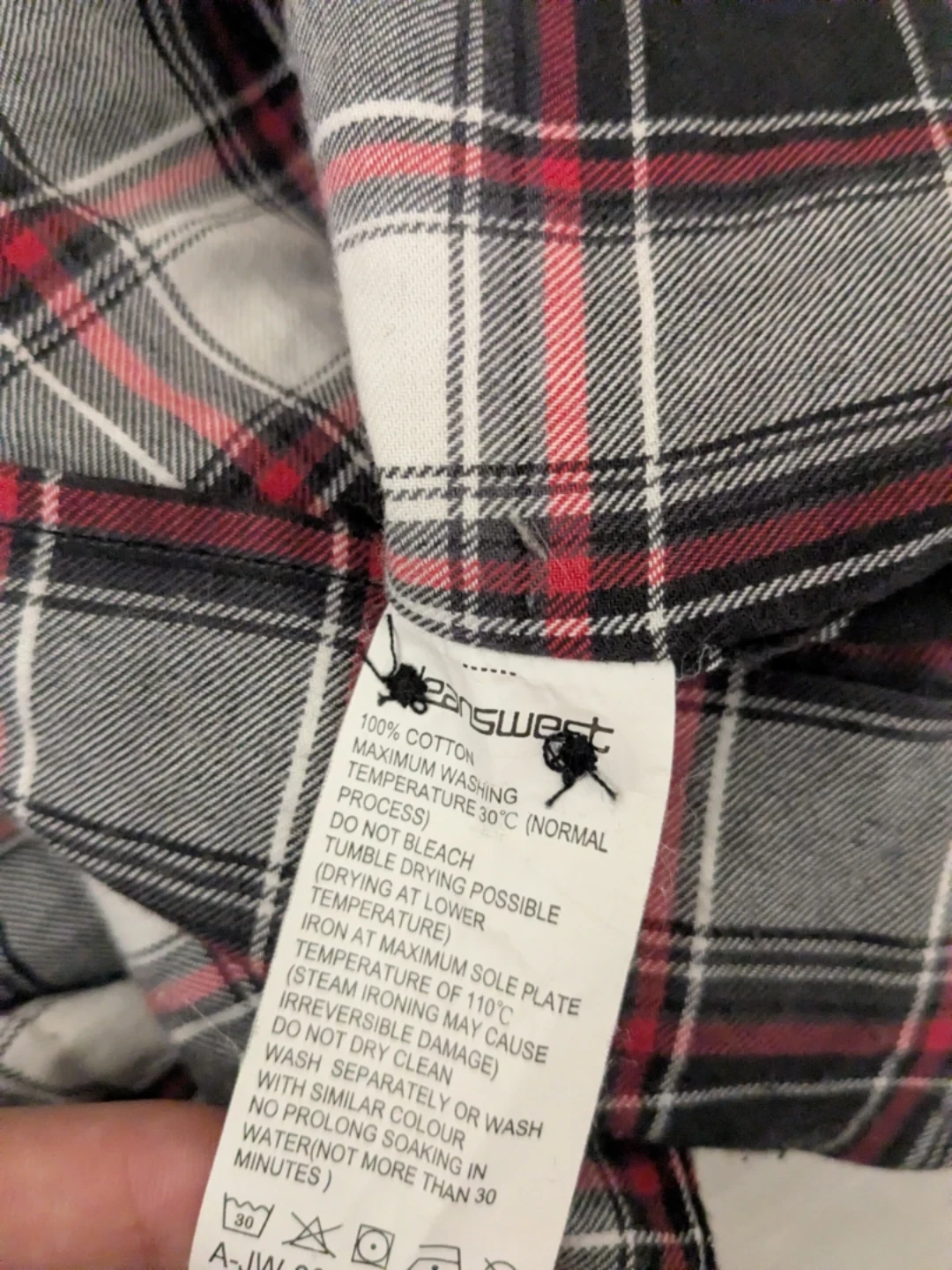 Plaid Long Sleeve Button-Up Shirt - XL - photo 4