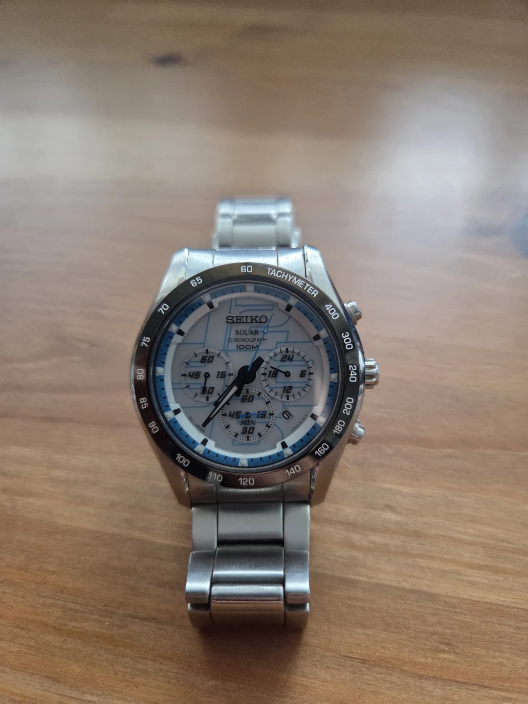 Seiko Solar Chronograph Watch
