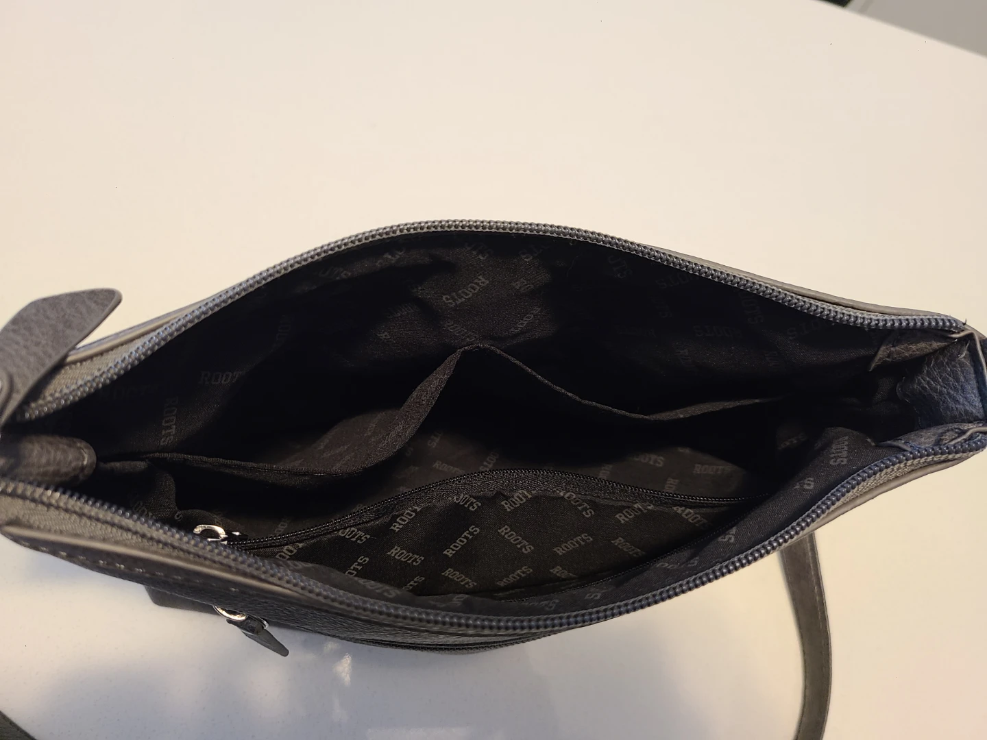Roots Dark Grey Crossbody Bag - photo 4