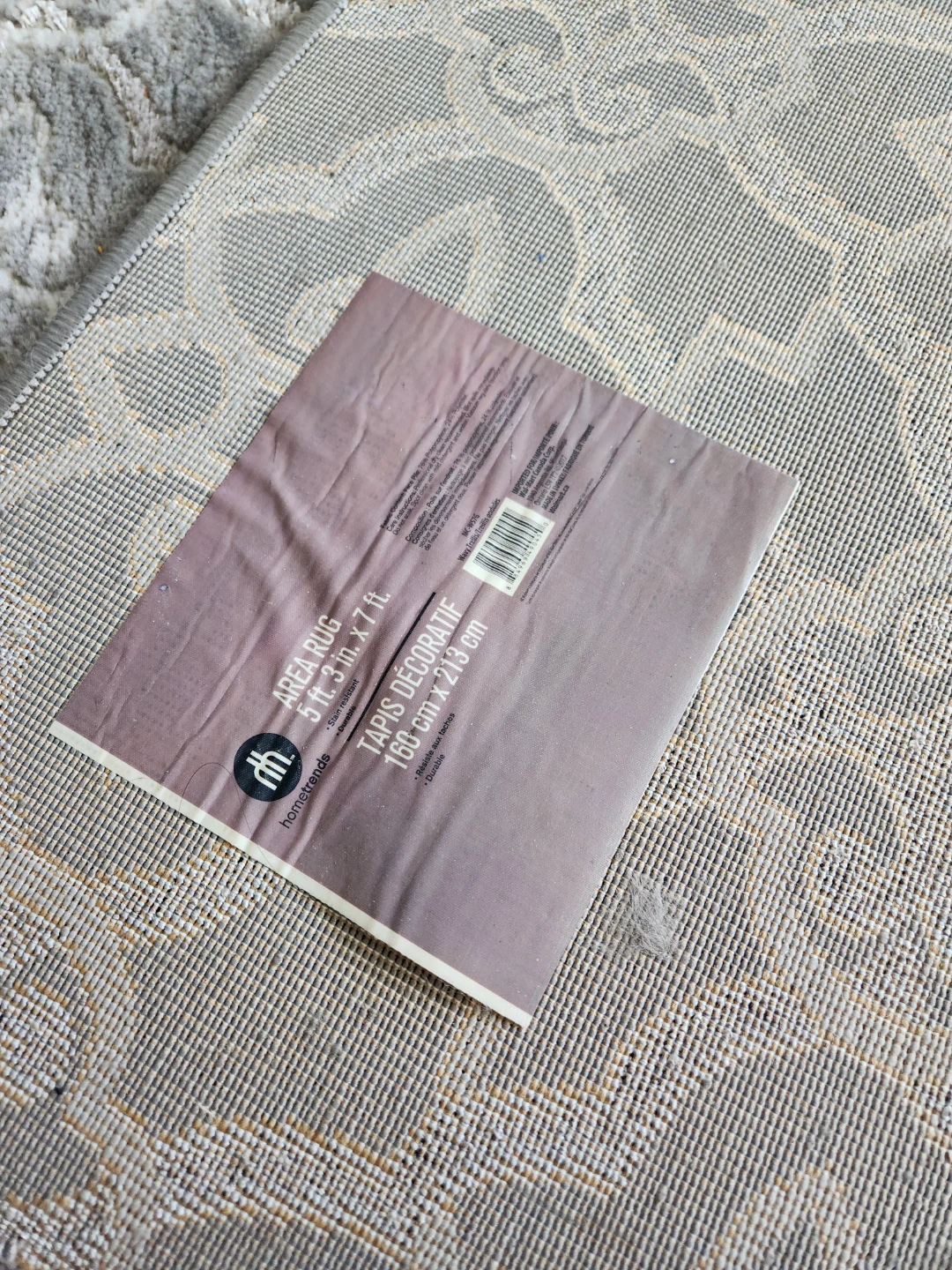 HomeTrends Area Rug - Grey Patterned - photo 2