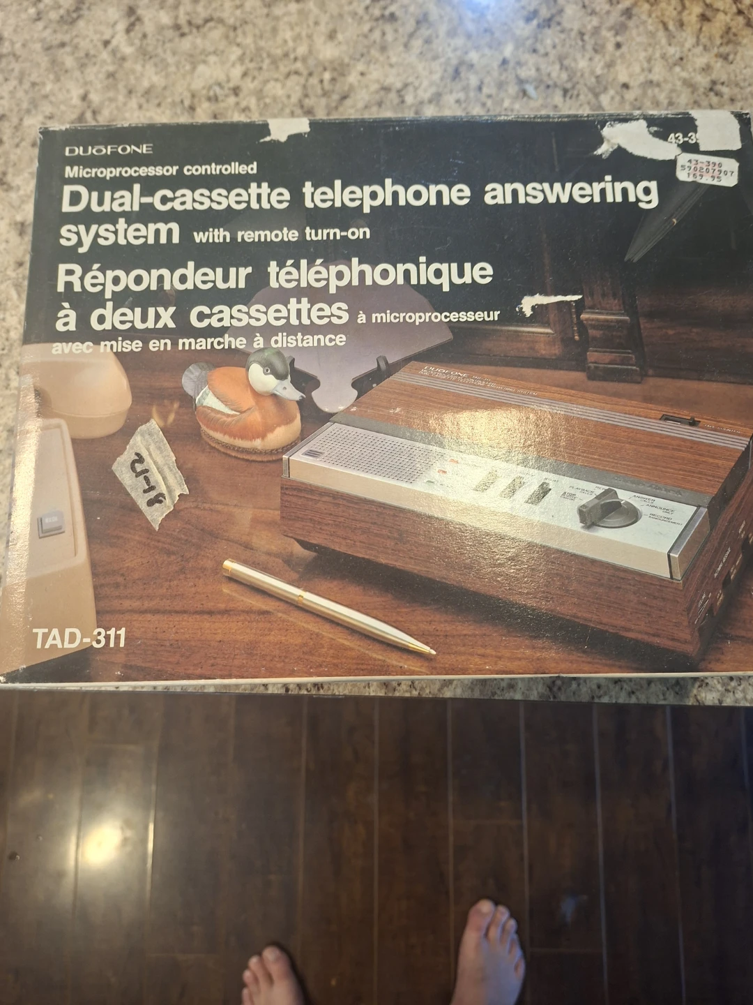 DUOFONE TAD-311 Dual-cassette Telephone Answering System