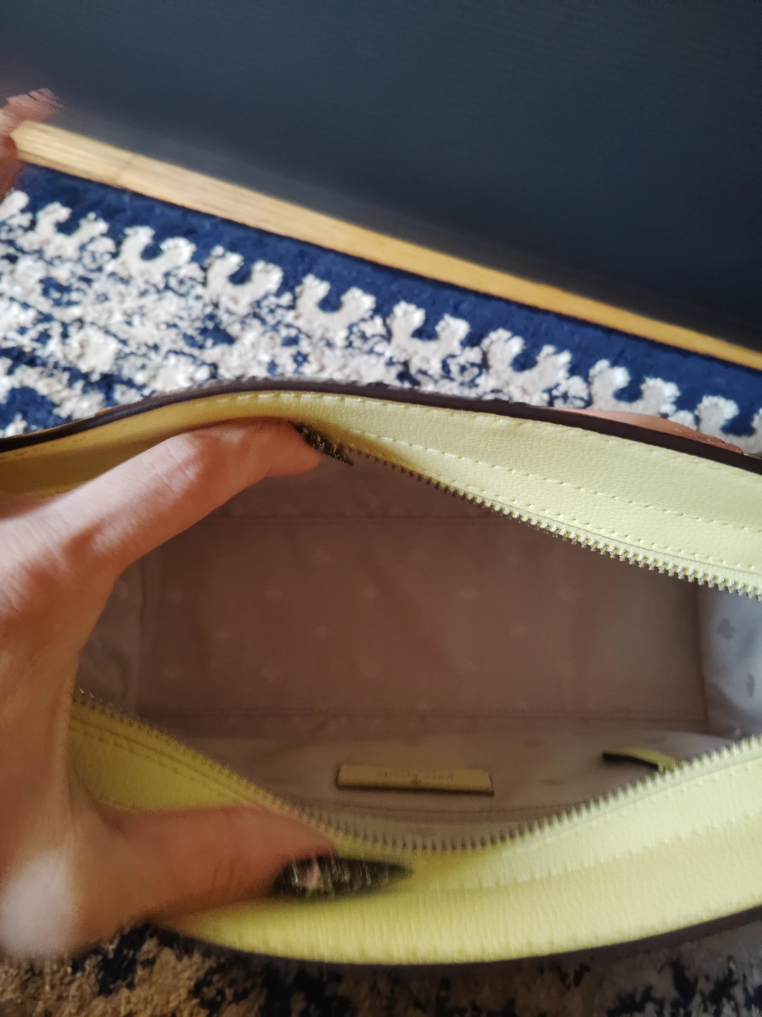 Kate Spade handbag - lime/White/Tan - photo 5