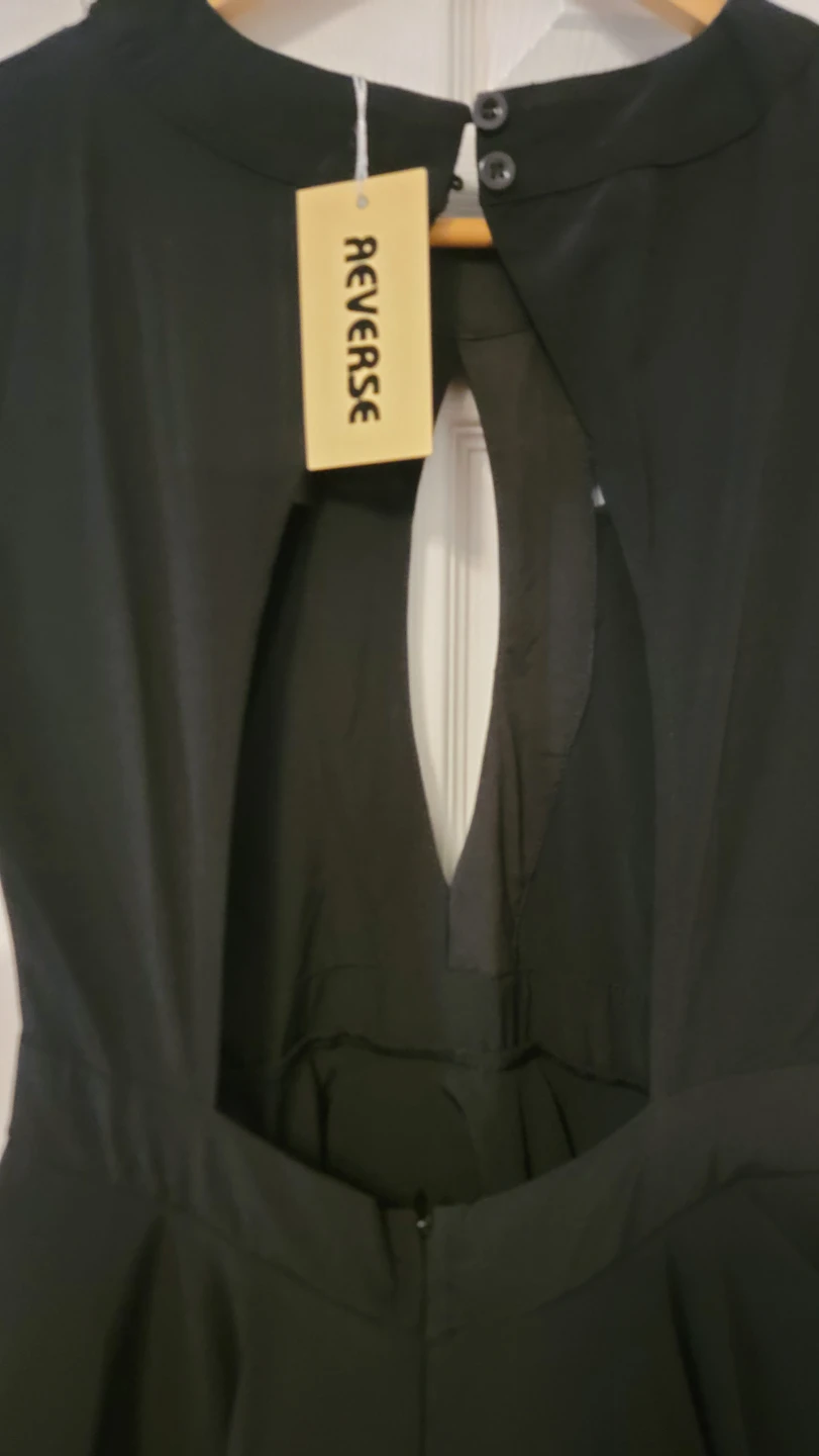 Reverse Black Dress with Cutout Detail - photo 4