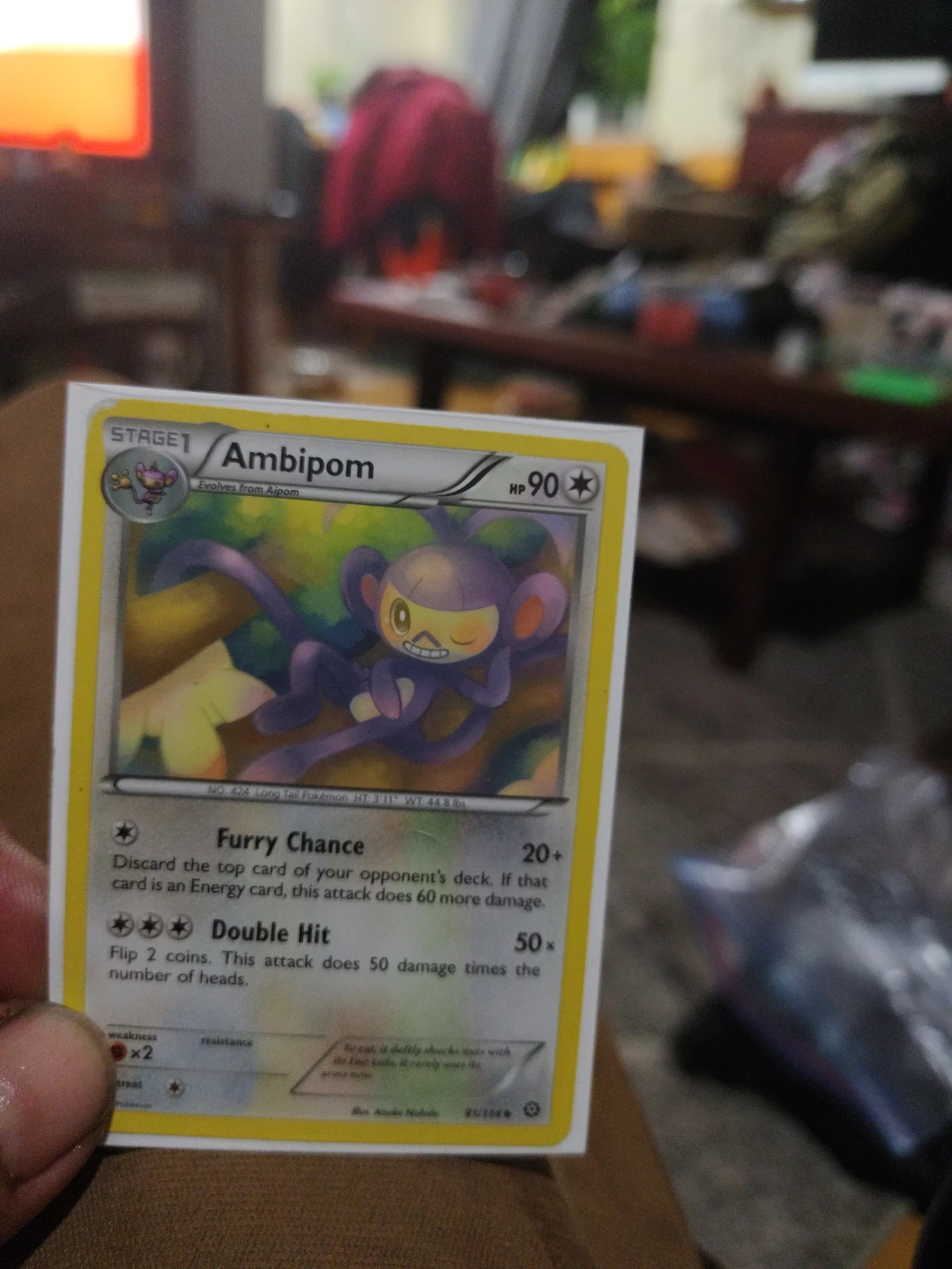 Pokémon Ambipom Card