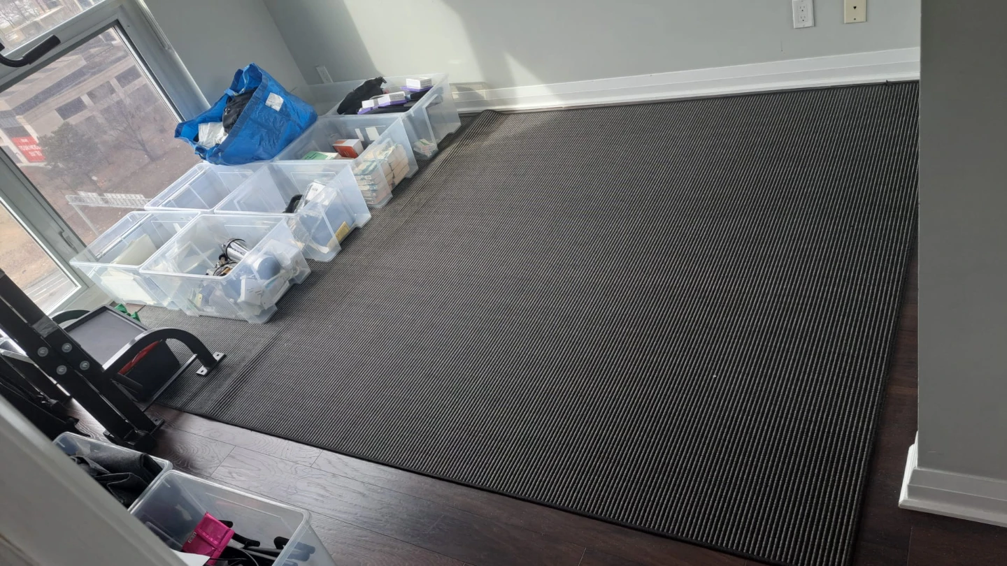 IKEA LUFTFARTYG Indoor/Outdoor Rug Black/Stripe - photo 2