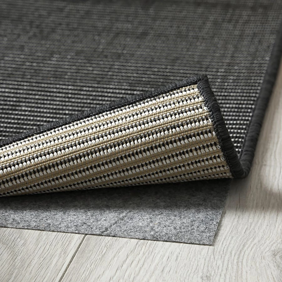 IKEA LUFTFARTYG Indoor/Outdoor Rug Black/Stripe - photo 5
