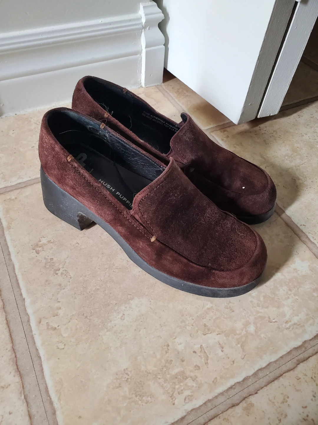 Hush Puppies Suede Loafers - Women's Size 8