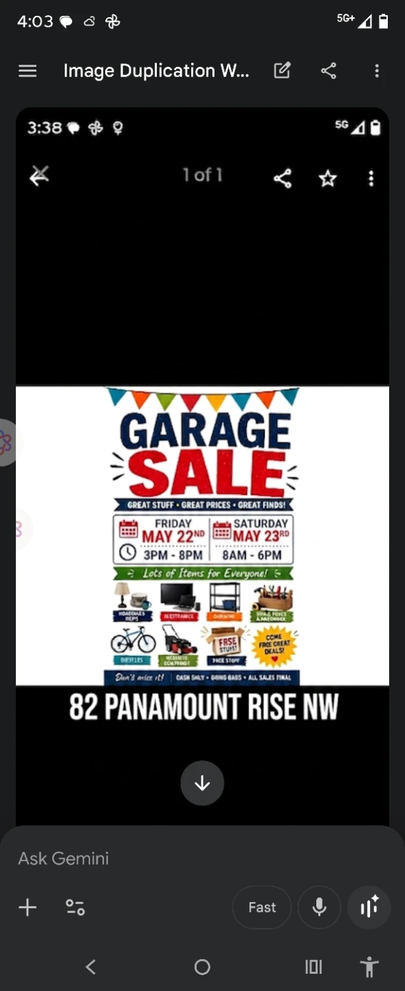 Garage Sale - May 22nd & 23rd