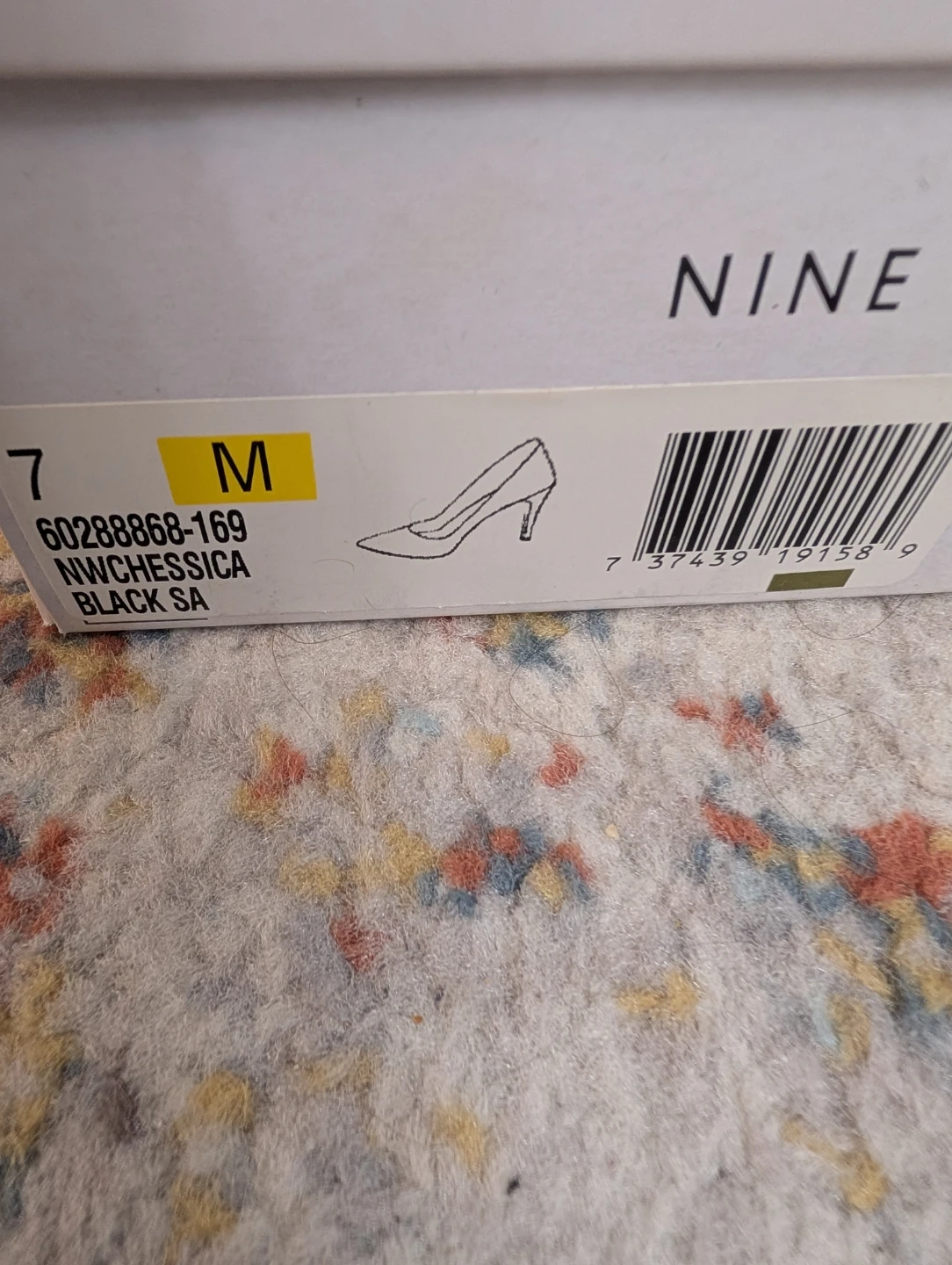 Nine West Black Rhinestone Heels - Size 7 - photo 5