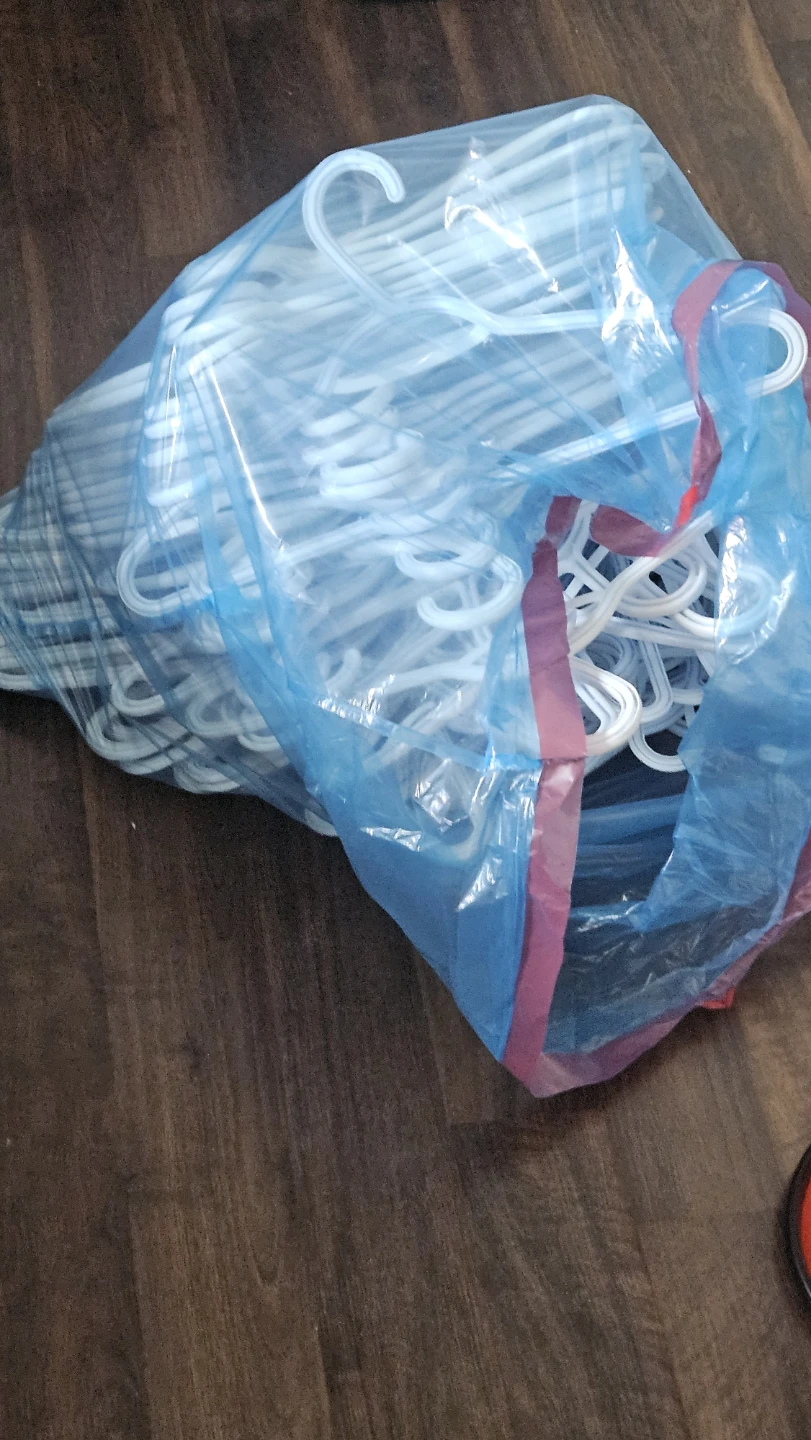 Plastic Clothes Hangers - White