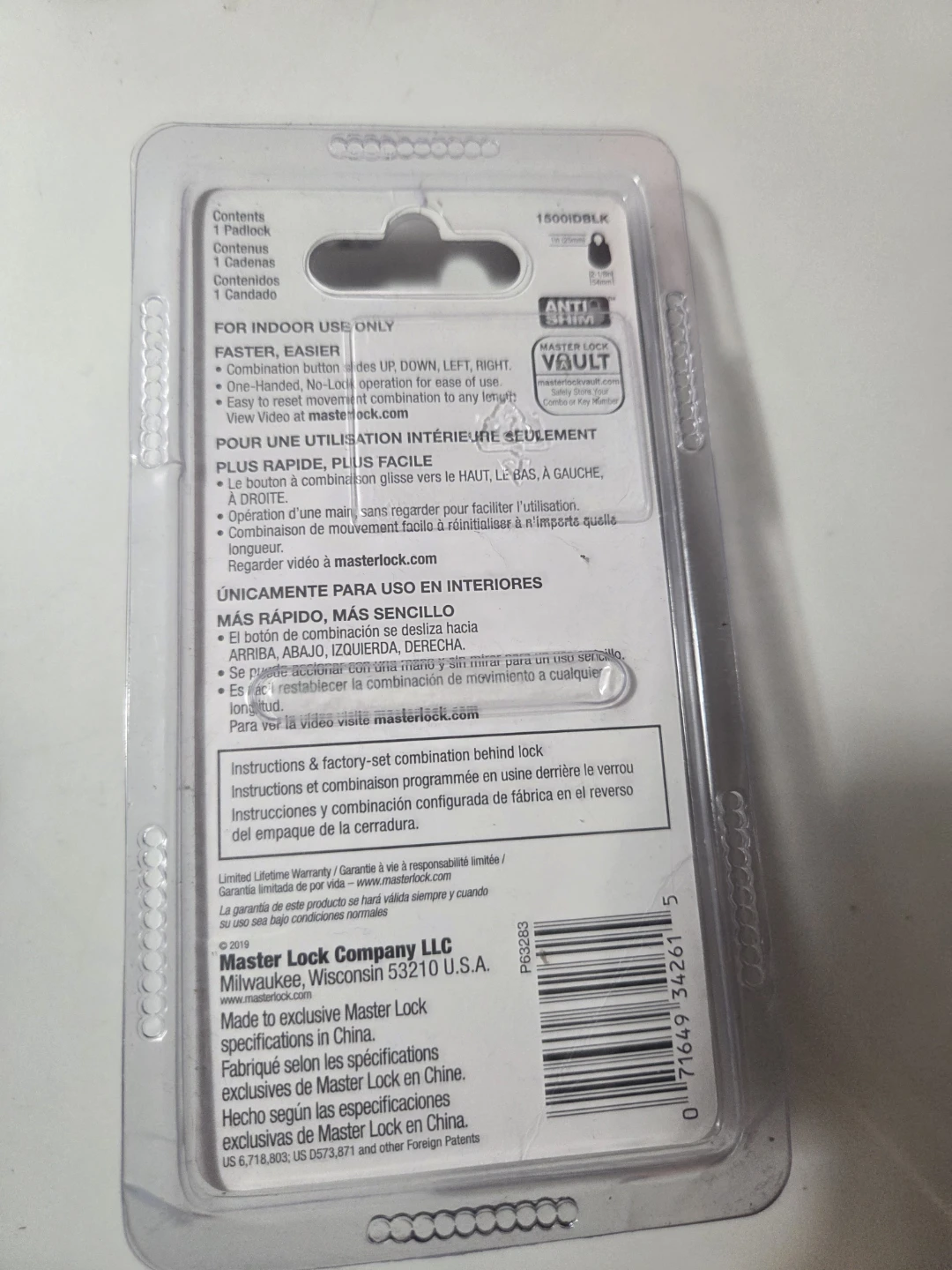 Master Lock Speed Dial Combination Padlock - photo 2