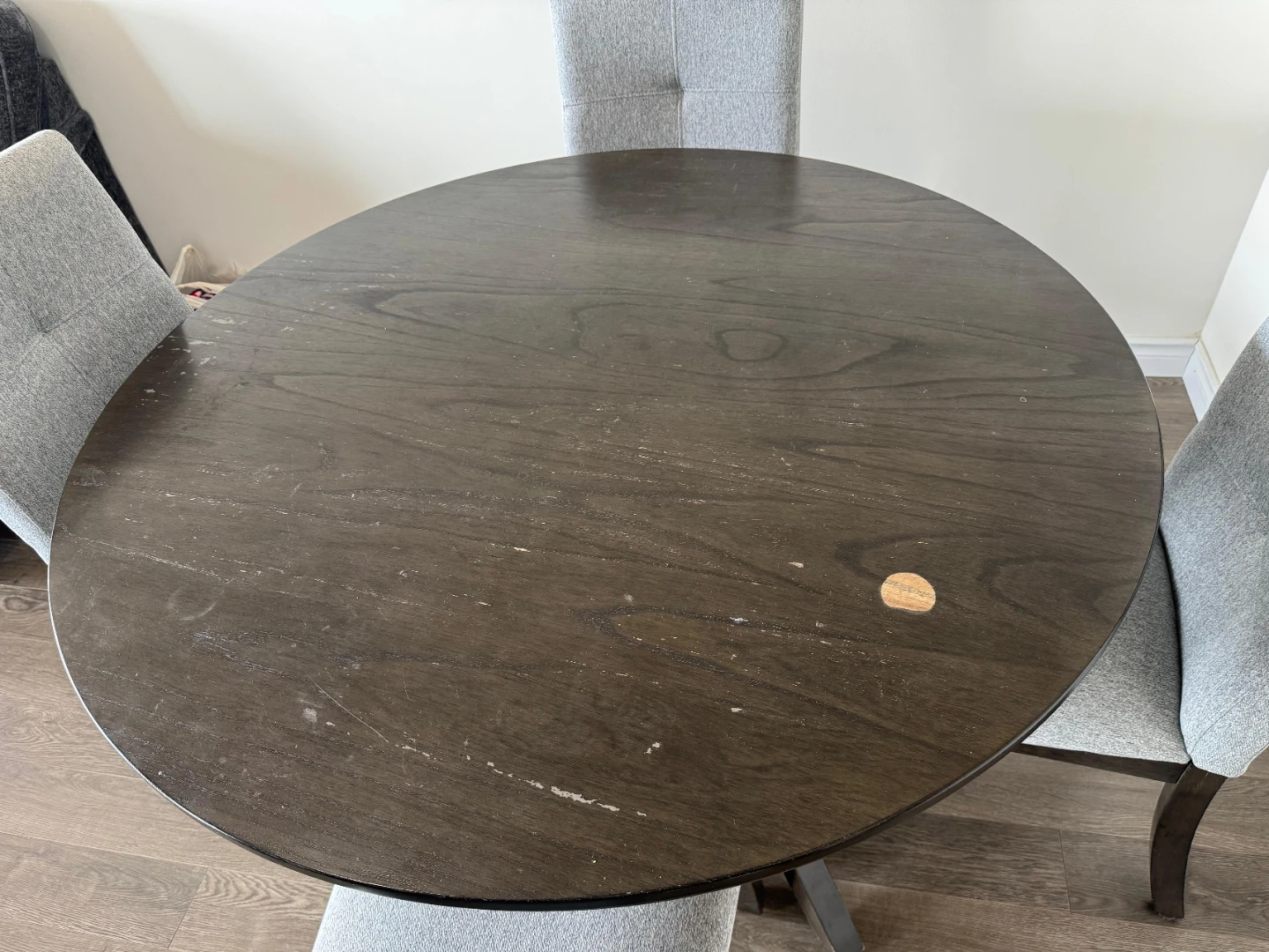 Round Dining Table and 4 Chairs - Brick - photo 3