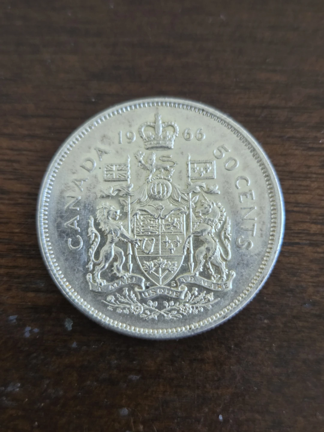 1966 Canadian 50 Cent Coin