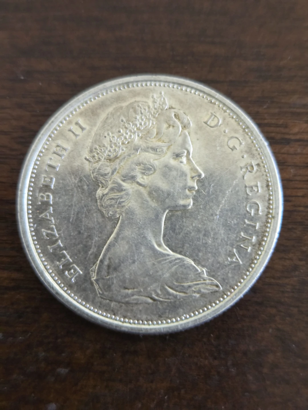 1966 Canadian 50 Cent Coin - photo 2