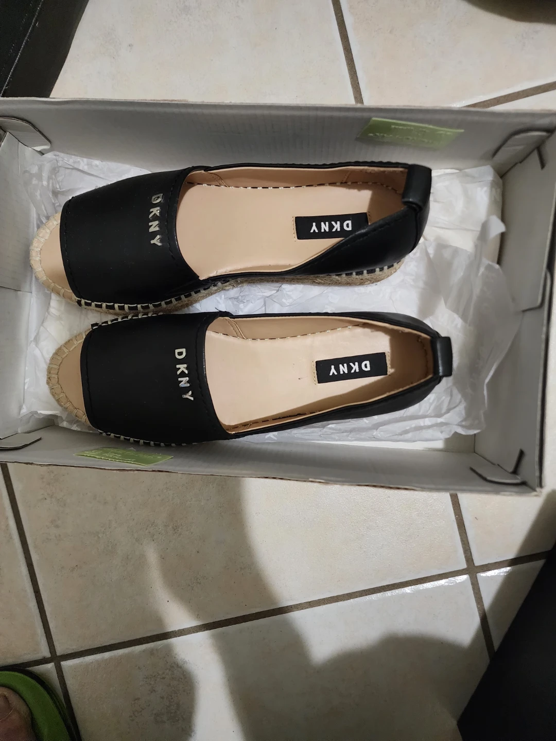 DKNY Black Espadrille Flats - Size 6 - photo 2
