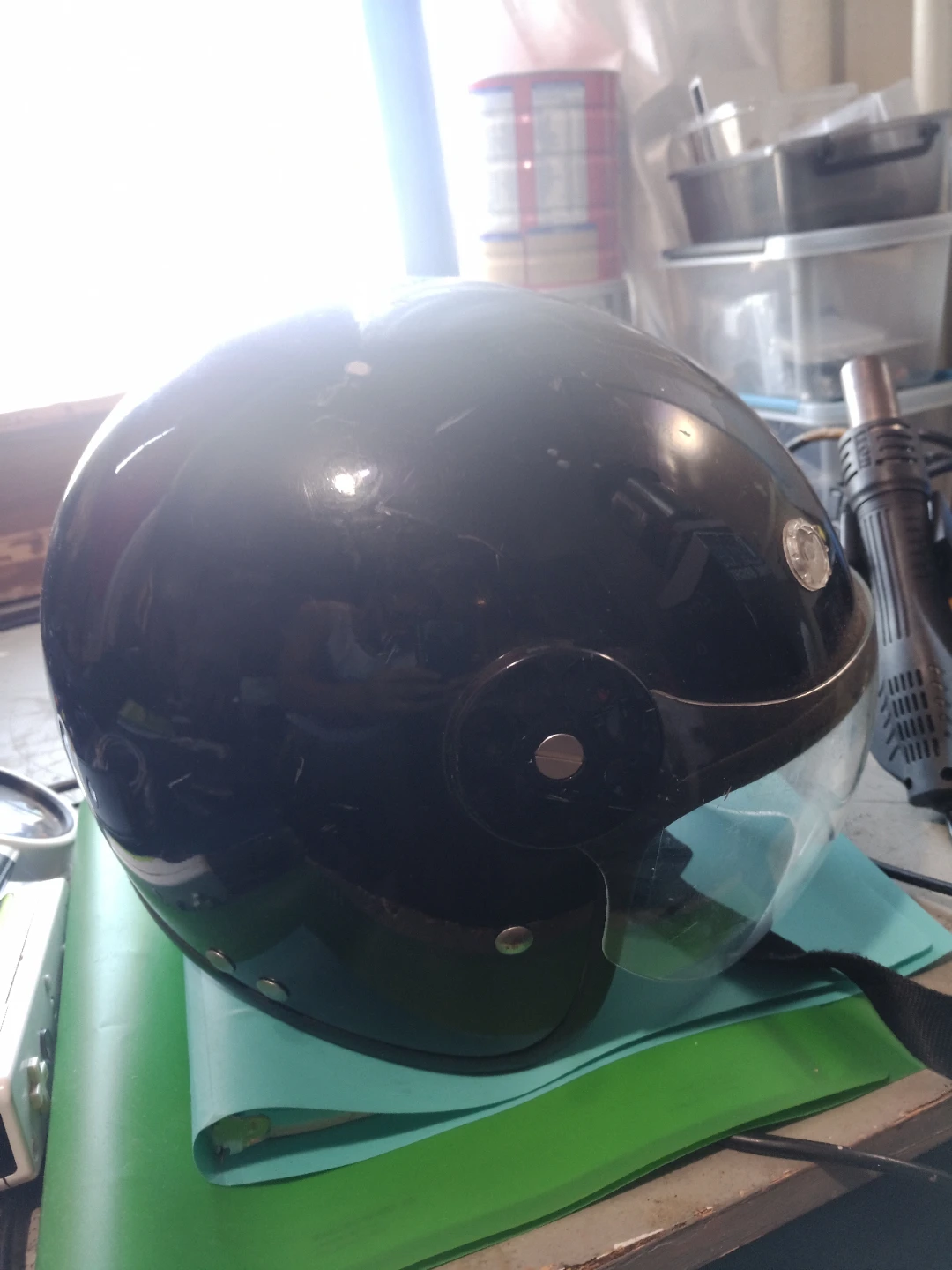 Black Motorcycle Helmet - photo 2