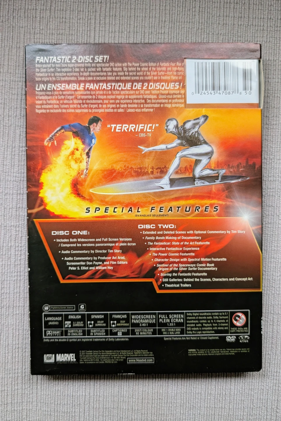 Fantastic 4: Rise of the Silver Surfer 2-Disc DVD Set Movie - photo 2