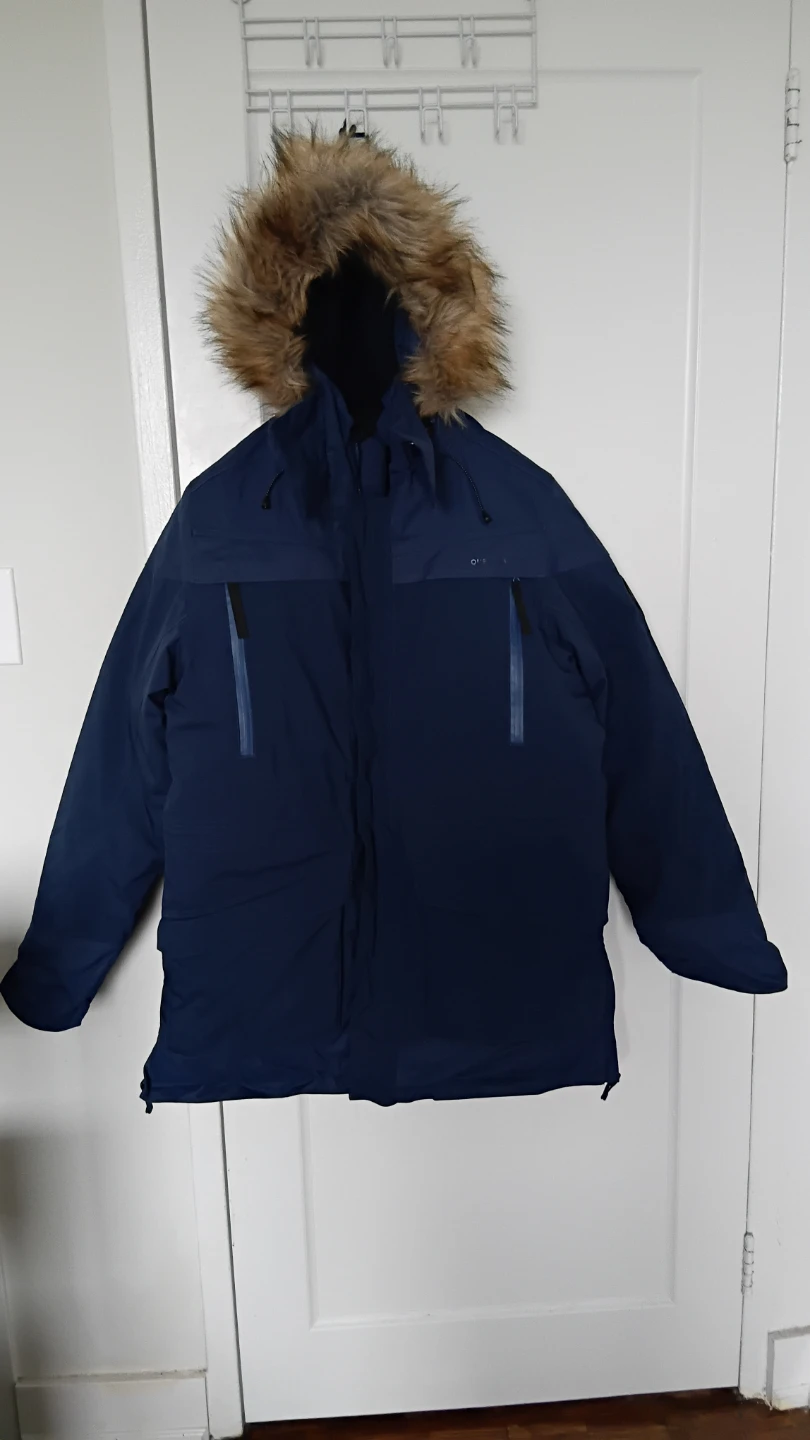 Men's Blue Winter Parka Jacket