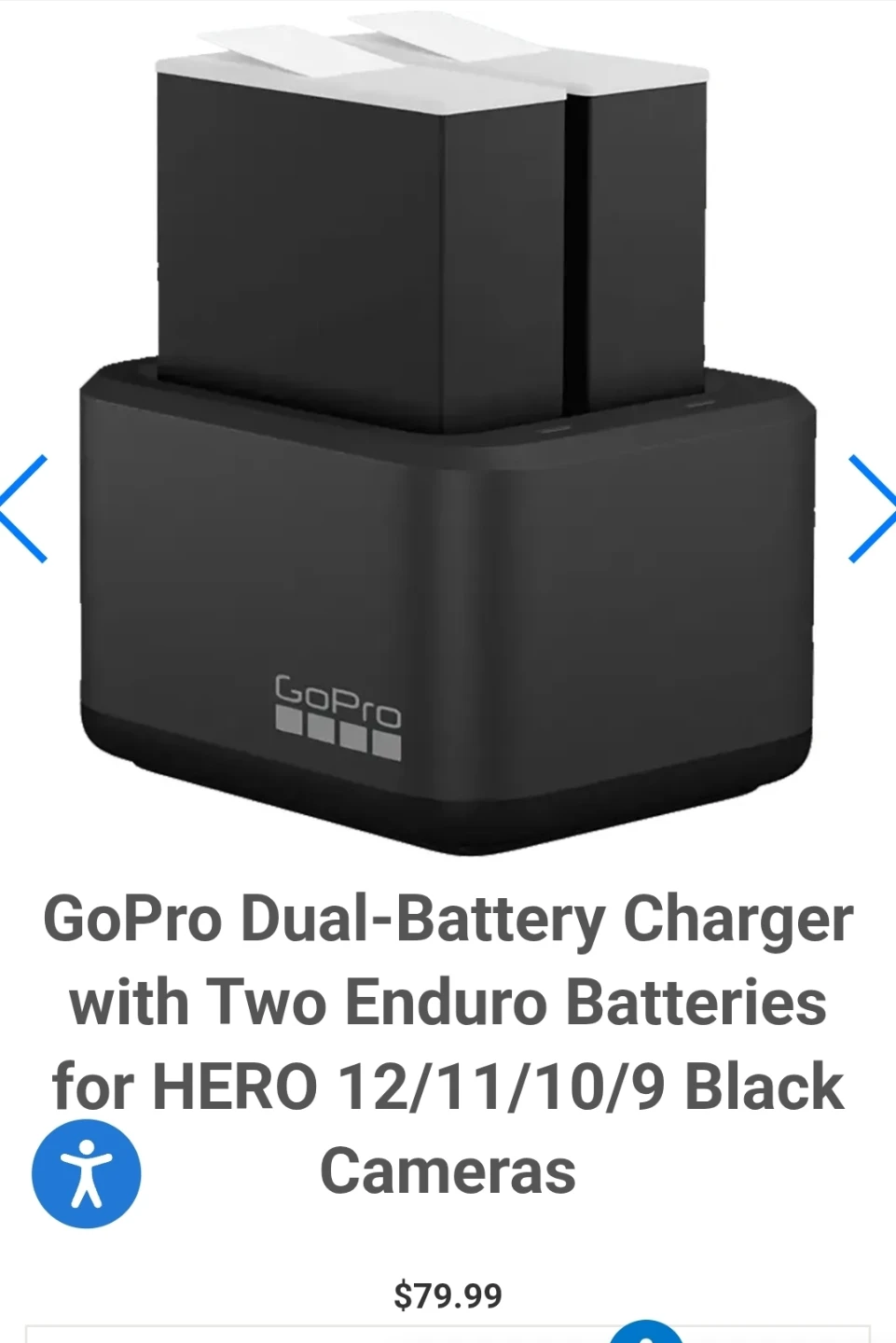 GoPro Dual Battery Charger + 2 Enduro Batteries - photo 3