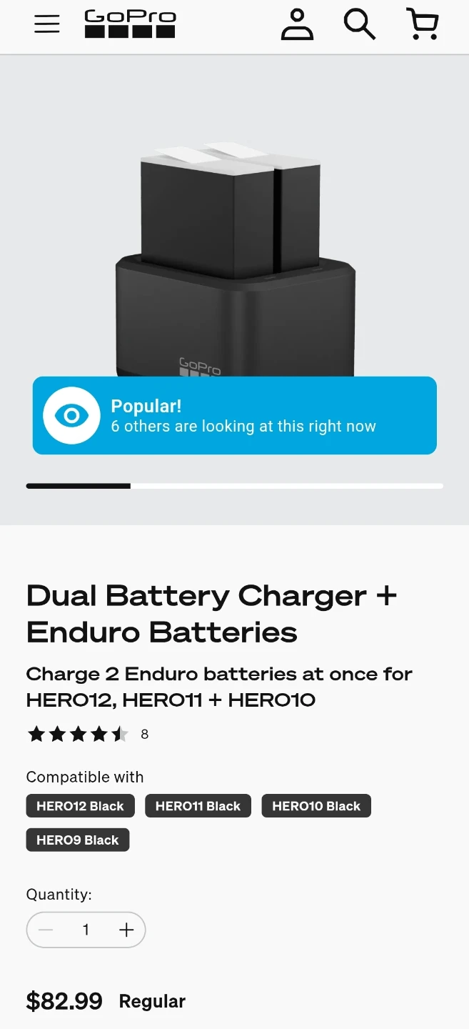 GoPro Dual Battery Charger + 2 Enduro Batteries - photo 4