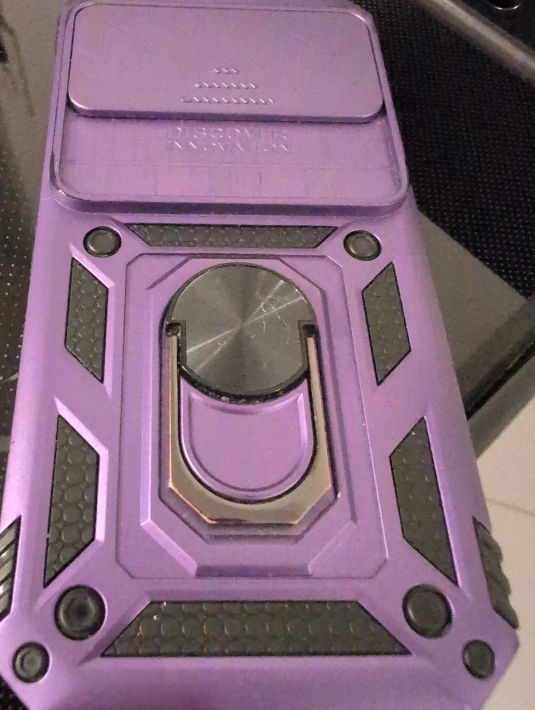Purple Phone Case with Ring Holder