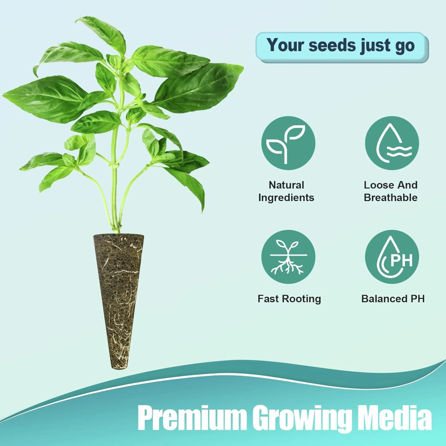 50 pcs Seed Pod Kit for Aerogarden, Grow Anything Kit - photo 4