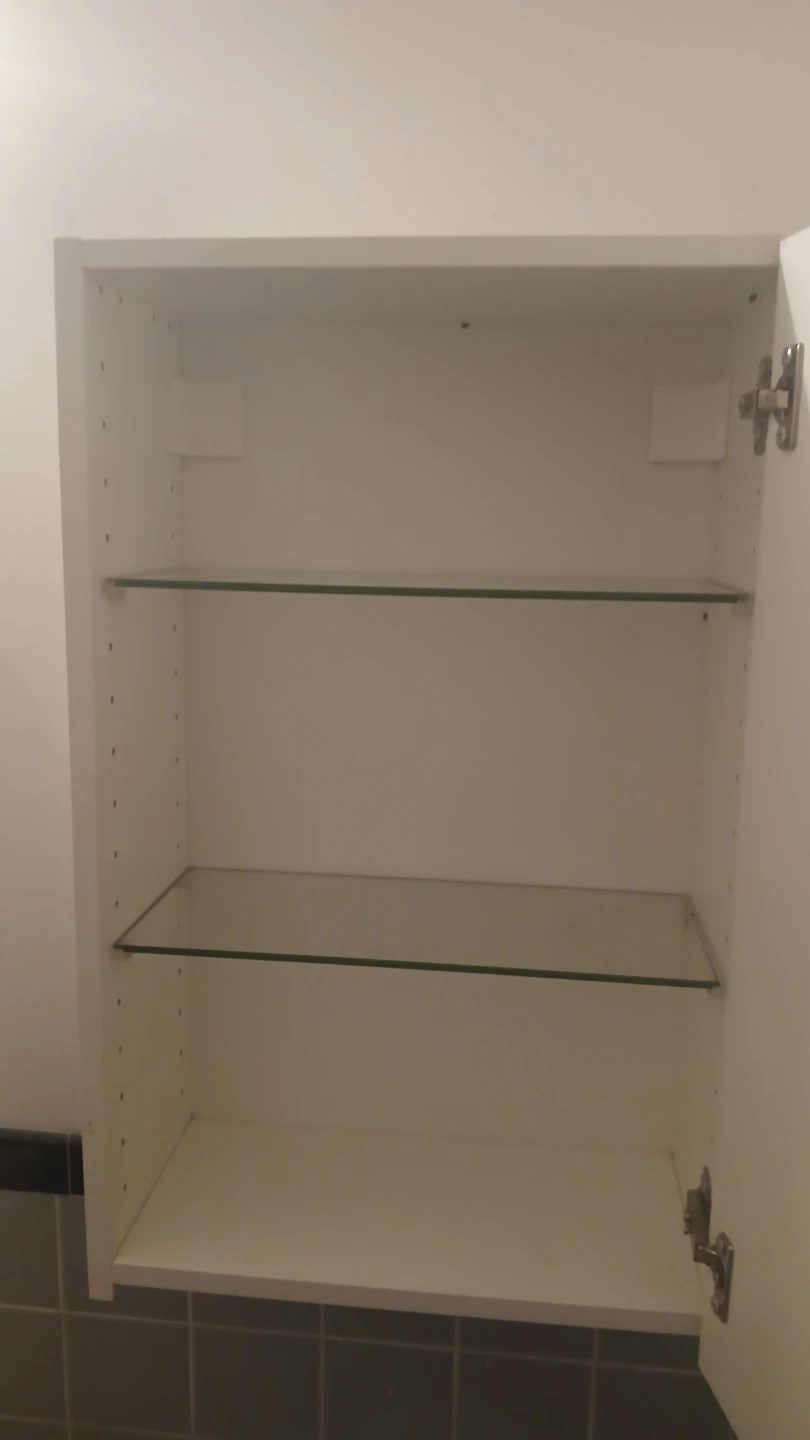 White Cabinet with Mirror - photo 2
