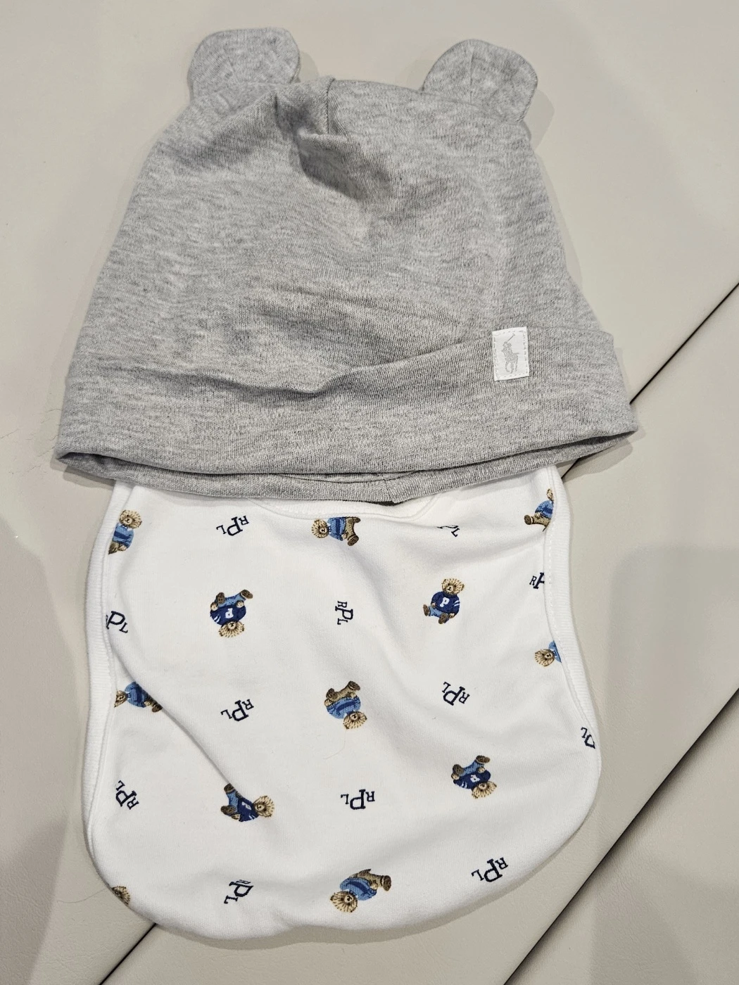 Polo Ralph Lauren Baby Hat and Bib Set - photo 2