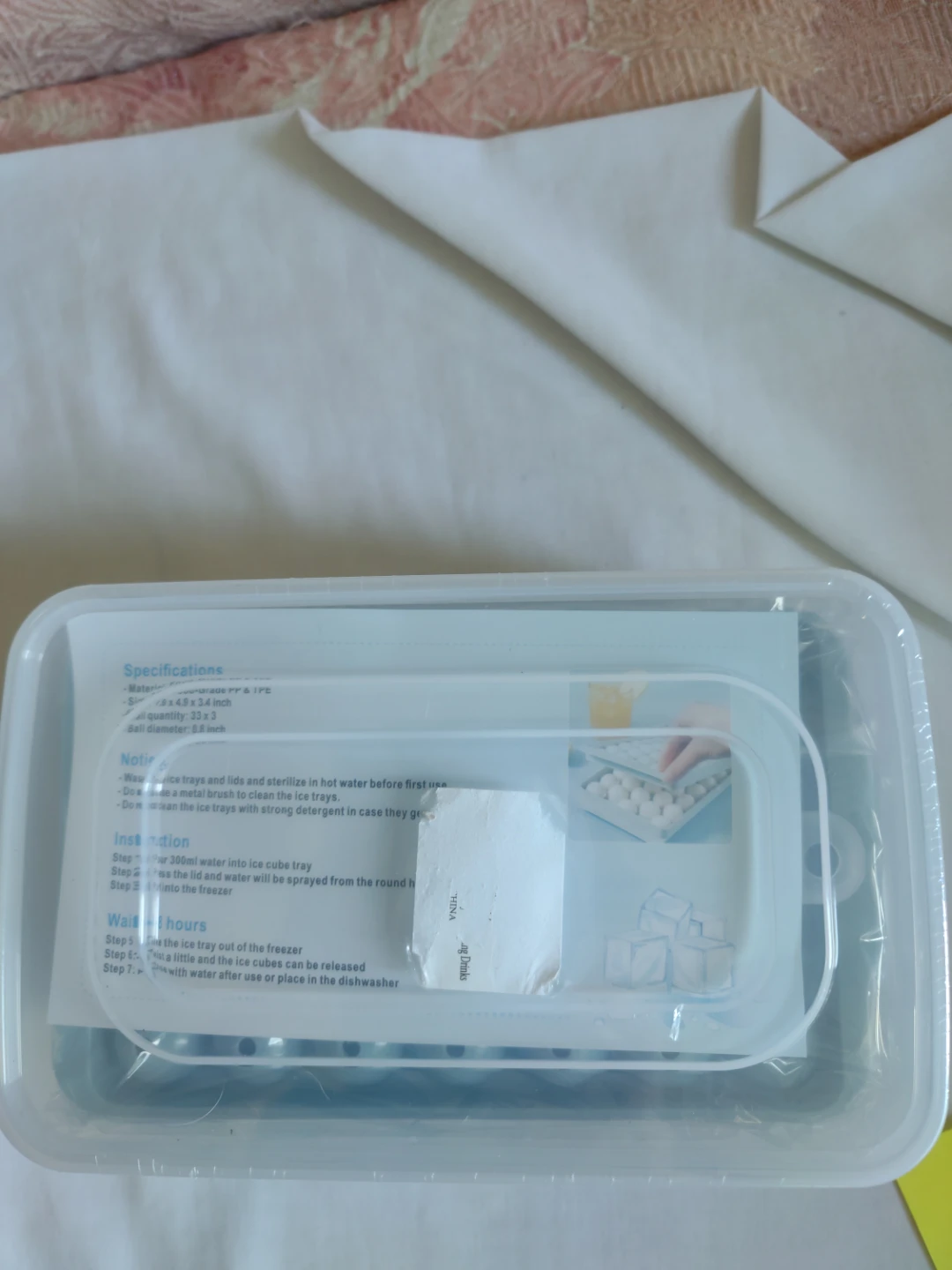 Ice trays and container