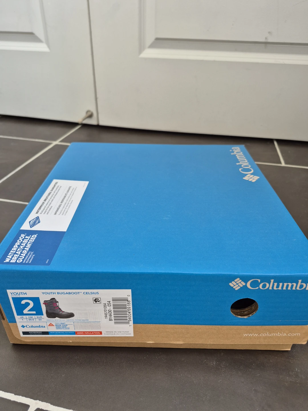 Columbia Youth Bugaboot Celsius Waterproof Winter Boots Size 2