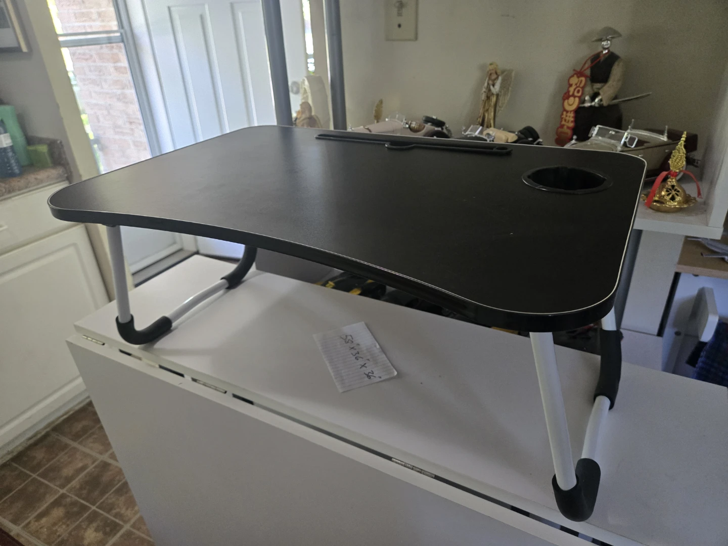 Black Lap Desk with Cup Holder - photo 2