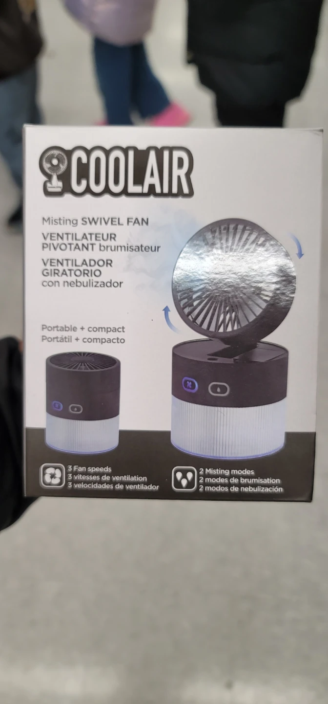 COOLAIR Misting Swivel Fan