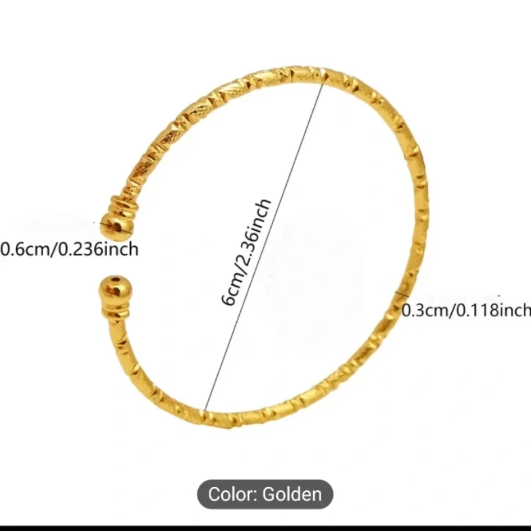 Gold Cuff Bracelet - 6PC - photo 2