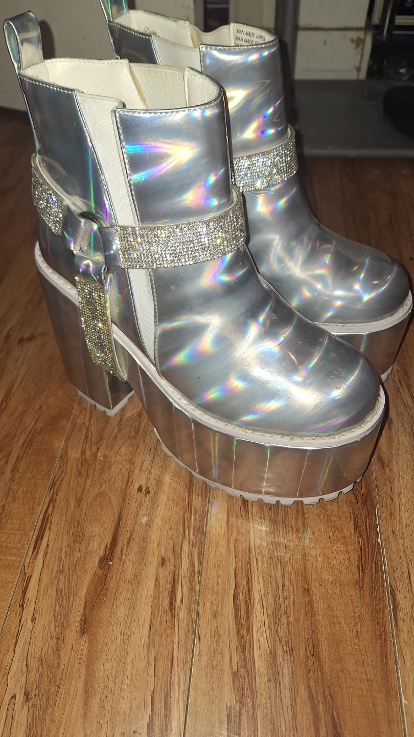 Silver Holo Platform Boots (Gemma 2) from YRU - photo 2