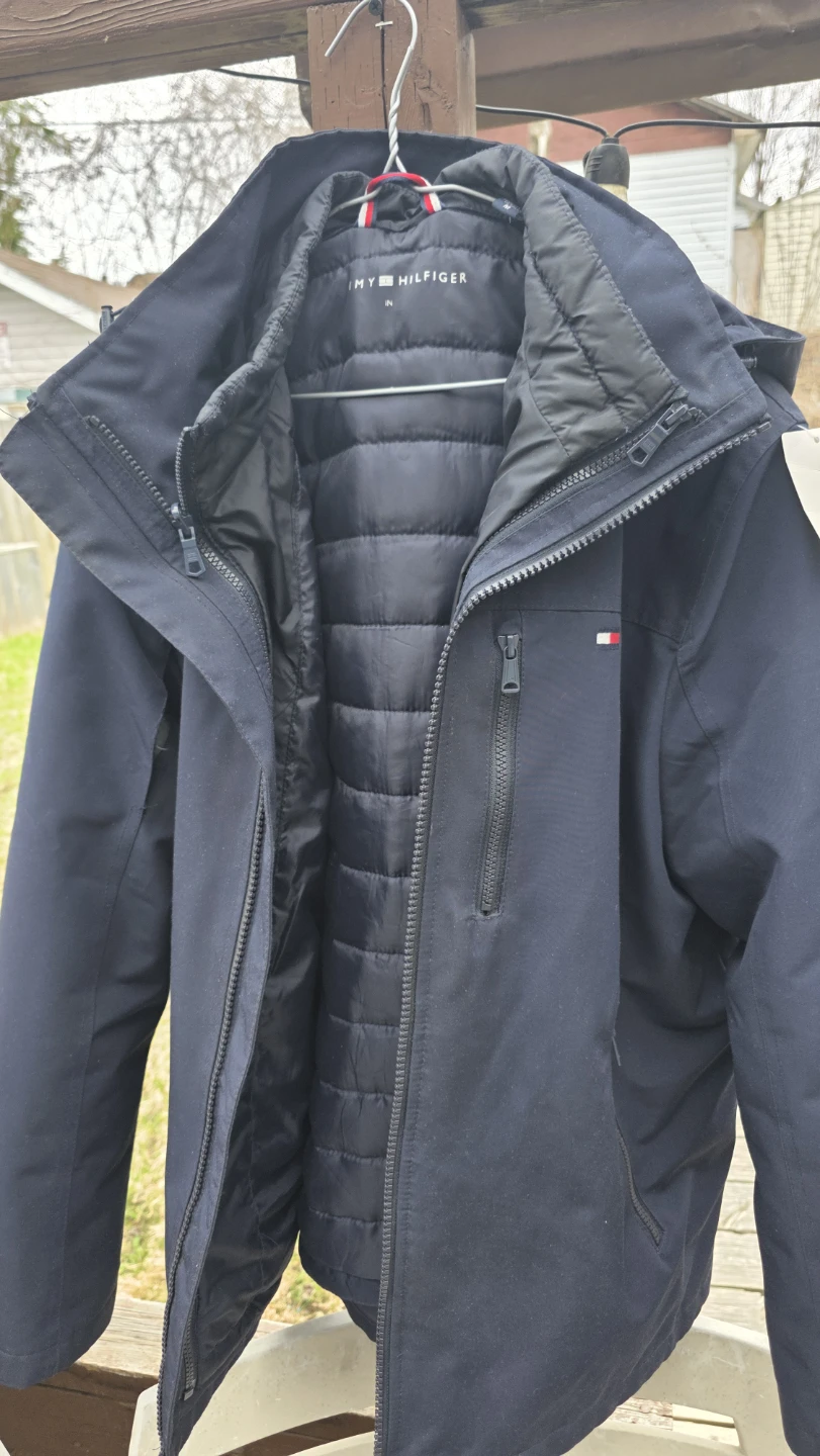 Tommy Hilfiger Men's Winter Jacket Navy Blue Size M