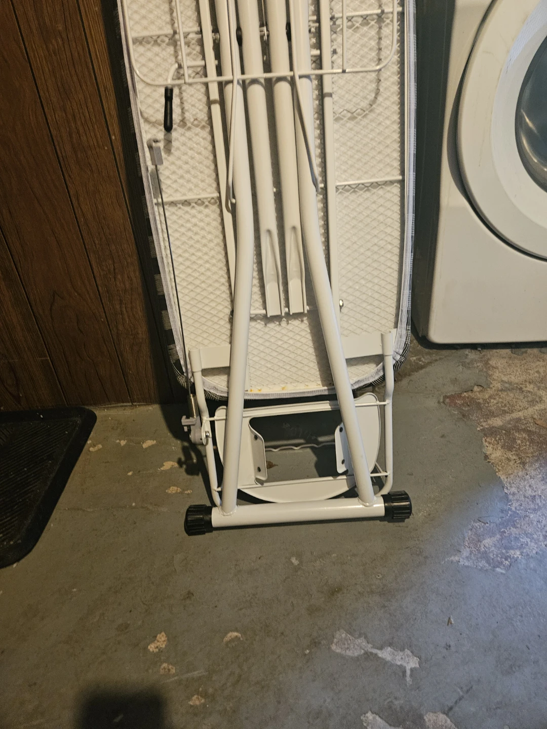 White Folding Ironing Board with Plaid Cover - photo 5