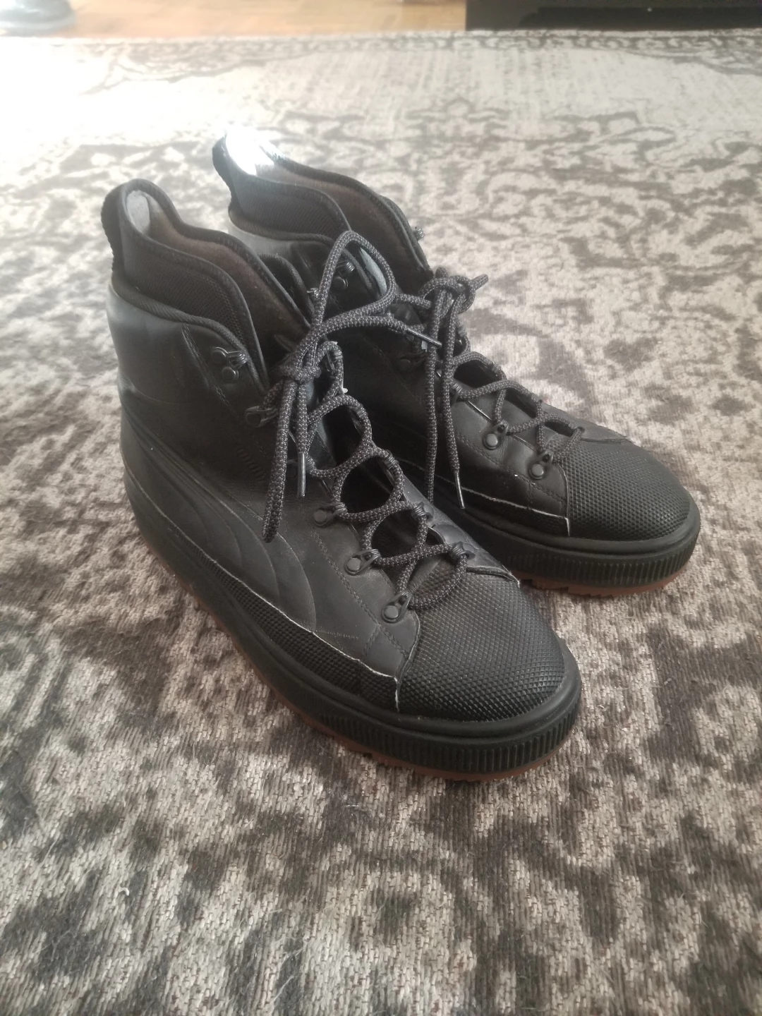 Brand New Men's Puma Black High-Top Winter Boots - Size 11