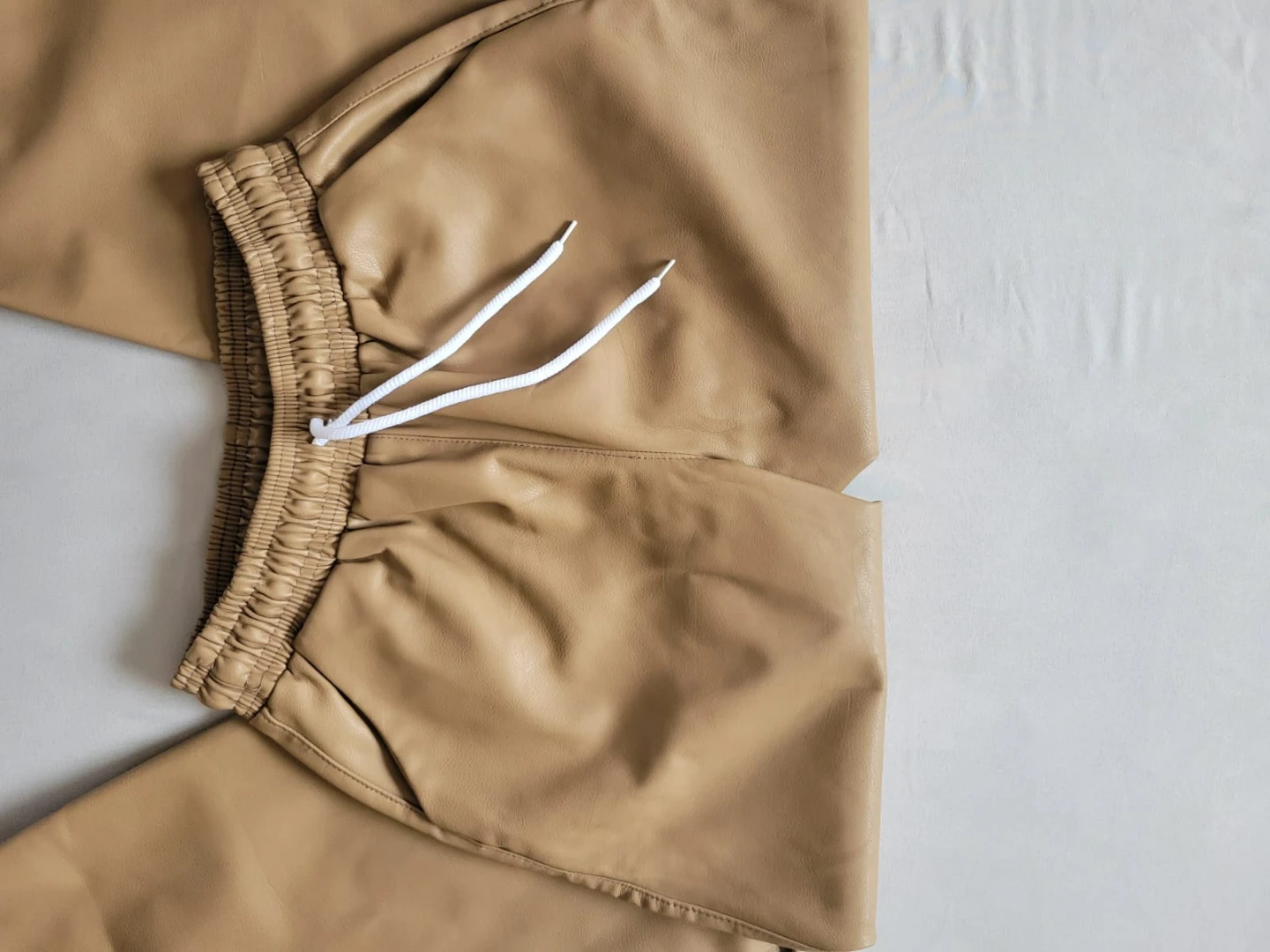 Faux Leather Jogger Pants - photo 3