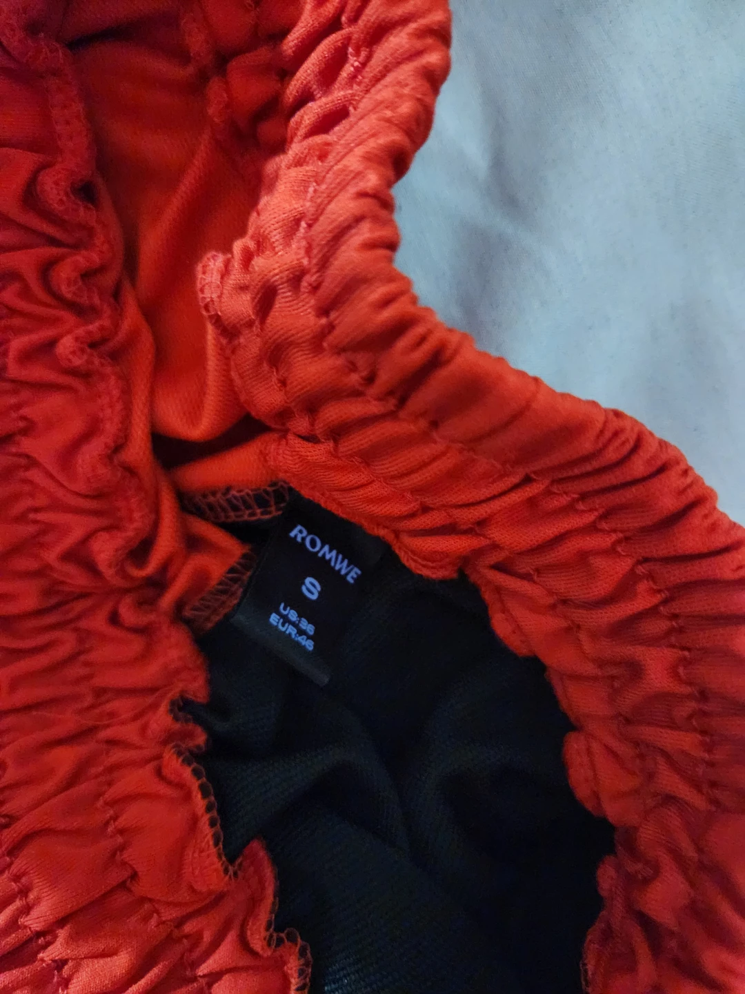 ROMWE Shorts - Red and Black Skeleton Print - Size S