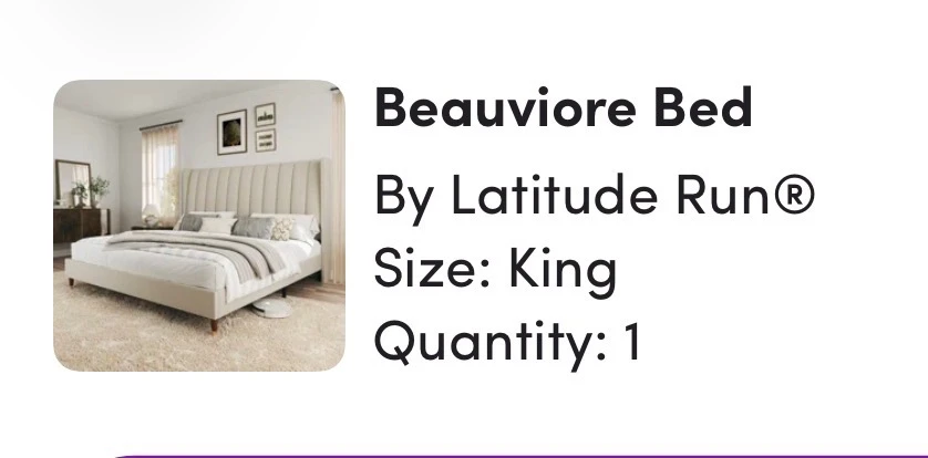 Latitude Run Beauviore King Bed Frame - photo 2