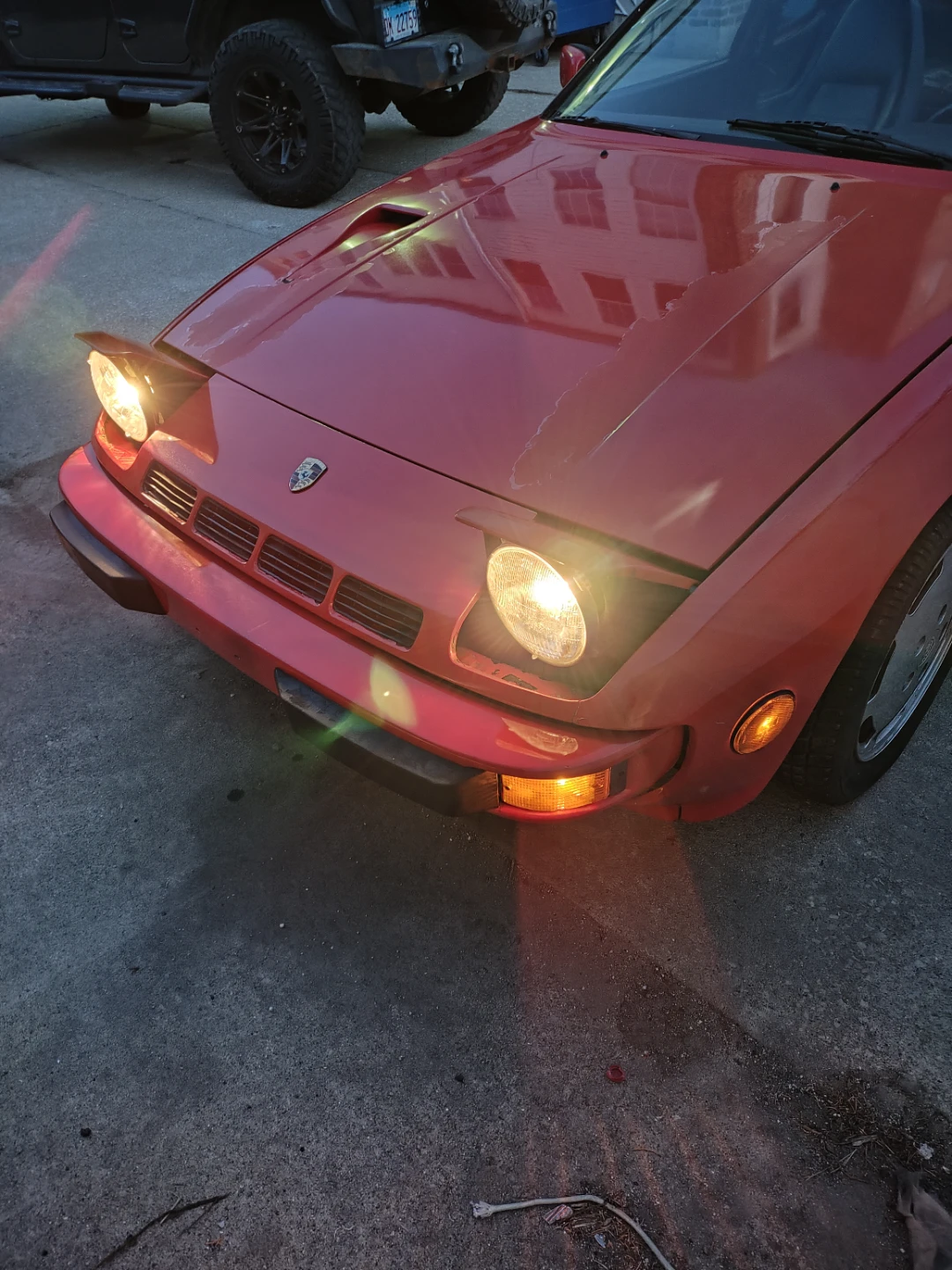 Red Porsche 924 Turbo Coupe