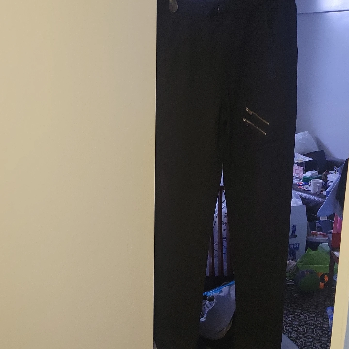 Black Joggers with Zipper Pockets - photo 2